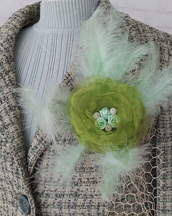 Broszka kwiat mgiełka, vestirse!