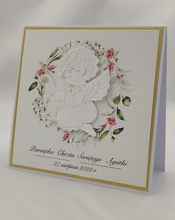 Kartka na chrzest w ozdobnej kopercie, c 26, Anna Art and Crafts