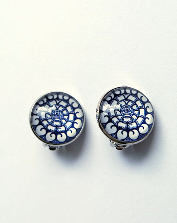 Klipsy - Mandala kwiat - duże, yenoo