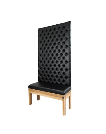Ławka z Panelem Ściennym Pikowanym Siedzisko Gładkie LPPK-12, EMRA WOOD DESIGN
