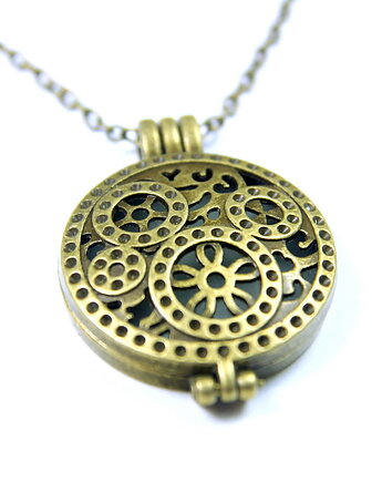 Clockwork Dark I - wisior fluorescencyjny, DROBINY CZASU