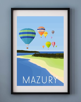 Plakat MAZURY, A. W. WIĘCKIEWICZ