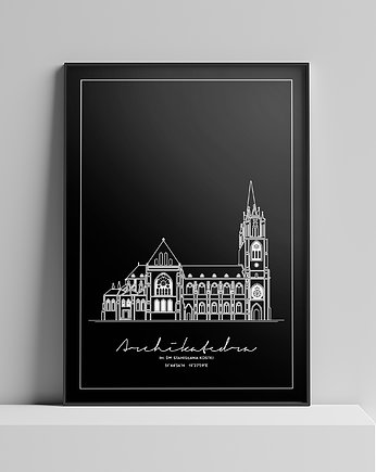 Plakat Architektura - Łódź - Archikatedra, Peszkowski Graphic