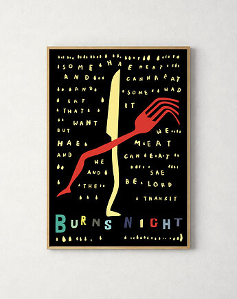 Plakat Burns Night, Poster Edinburgh