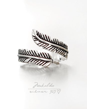 Makaliboo Piórko  - SREBRO 925 -BOX, Ewa Saj  Silver