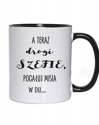 Kubek pracownika na pożegnanie pracy i szefa, Sowia Aleja