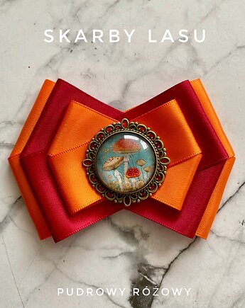 Kolekcja Skarby LASU Brosza z Grzybami Poland, Pudrowy Różowy
