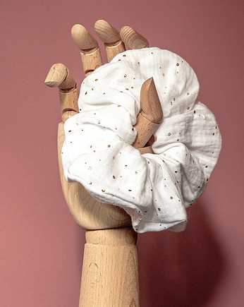 Scrunchie biała chmurka, MowiedoCiebie