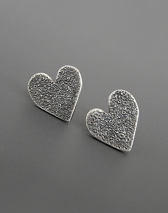 Kolczyki Serca - srebro, Pastelove Jewelry