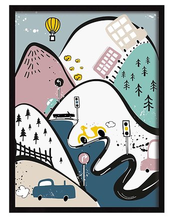 Obrazek Colorful Traffic I 30x40cm, Yellow Tipi