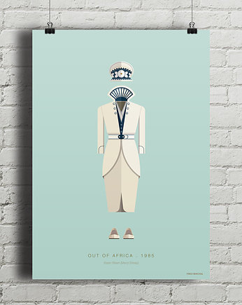 Pożegnanie z Afryką - plakat art giclee, minimalmill