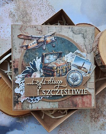 Kartka ślubna dla podróżników (w pudełku), Kartkodzielo