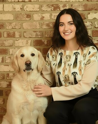 Nietypowa bluza bawełniana - Śmieszne Psy, mniej więcej