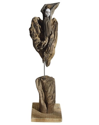 RRzeźba dekoracja ze starego drewna abstrakcja postać figurka /5/, Galeriai