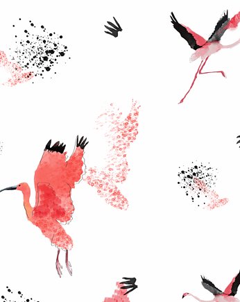 Tapeta dla dzieci Flamingi (Crimson Birds 2 ), Humpty Dumpty Room Decoration