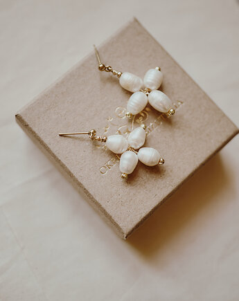 Pepita - kolczyki perły, Okruszek Biżuteria