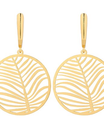 Złote kolczyki z dużą rozetą, SOTHO