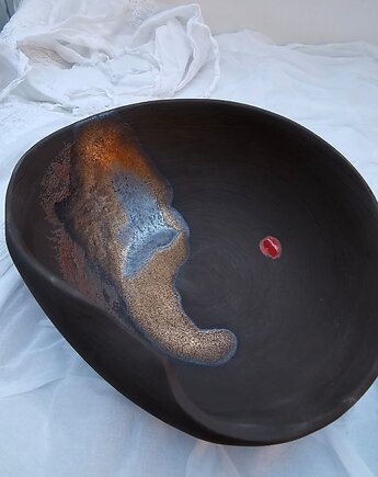 Ozdobna misa ceramiczna handmade, Ewa Duszka