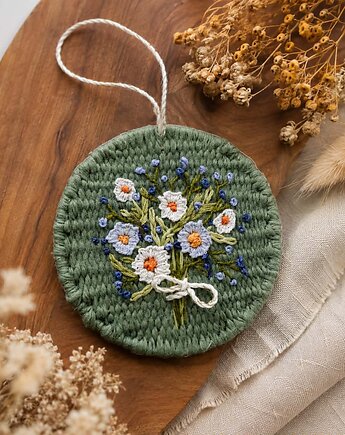 Makatka z bukietem, Splot tapestry