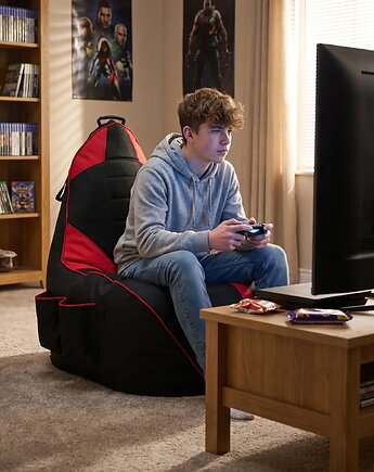 Puf gamingowy GAMEBAGOS czerwony, Oskar Perek