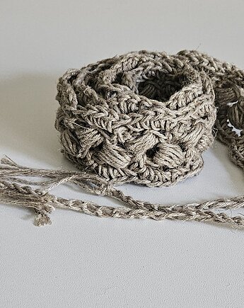 Pasek lniany 66cm, Las i Łąka
