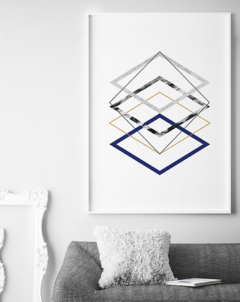 Marine 1 -  plakat geometryczny autorski, PLAKATY GEOMETRYCZNE