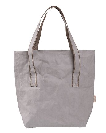 Torba Shopper szara skóra wegańska TP 2007, PAPEDA 