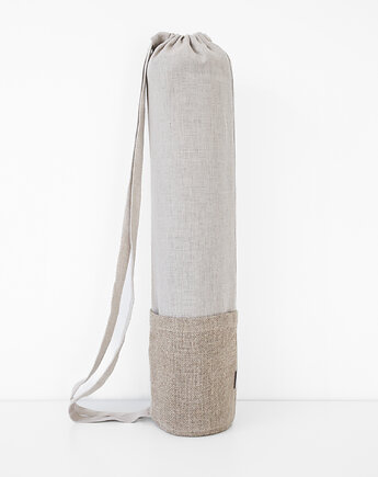 Torba na matę do jogi ALMOND MILK plus RUSTIC, so linen!