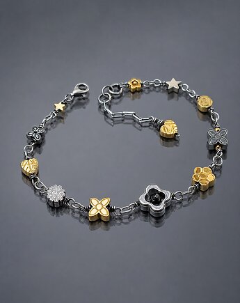 Colours mix vol. 11/silver & gold/ - bransoletka, Katia i krokodyl