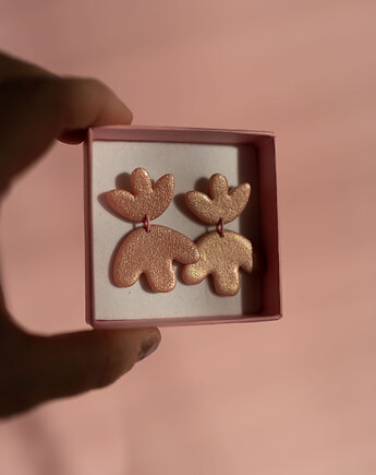 Wiszące kolczyki  TULIPANY, Dwie Gliny