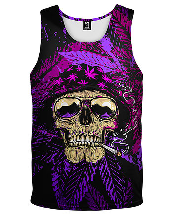 DR.CROW Bokserka Męska Cannabis Skull Pink, DrCrow