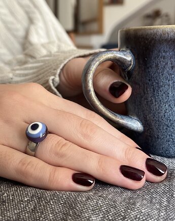 Pierścionek z wymiennym oczkiem z kolekcji funky, funkyandchic