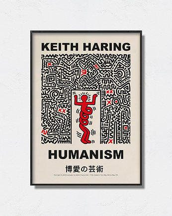 Plakat Keith Haring "Humanism", Pas De LArt