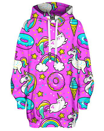 Bluza Oversize Tunika DR.CROW Unicorn Confetti, DrCrow