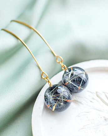 Kolczyki z rzęsek dmuchawca, nature gift