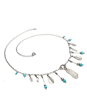 Indianki  choker - naszyjnik, Katia i krokodyl