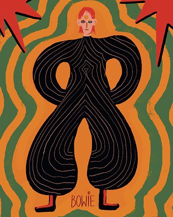 Plakat Bowie, Natalia Biegalska