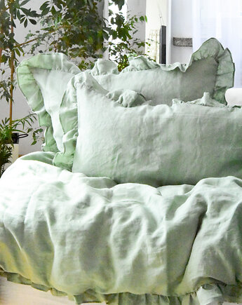 Lniana poszewka na poduszkę - Jasna zieleń, Linen House
