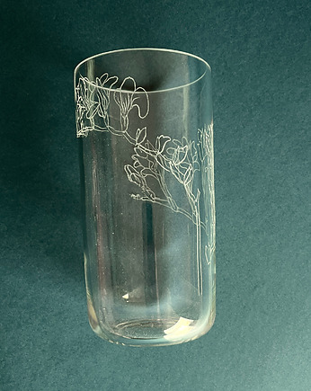 BLOOM - szklanka z frezją, Agnieszka Bar Design