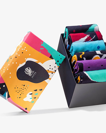Zestaw Kolorowych Skarpet - Nature Box - 6 Par, Prezent Socks