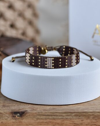 Tkana bransoletka - MOCHA GLOW, Art Vision