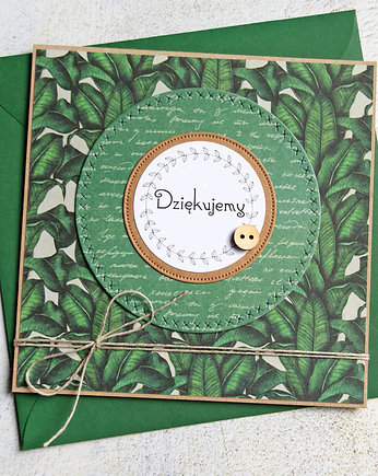 DZIĘKUJEMY :: kartka handmade :: PODZIĘKOWANIE