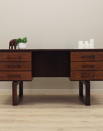 Biurko palisandrowe, lata 60, Torben Valeur & Henning Jensen, Dyrlund, Przetwory design