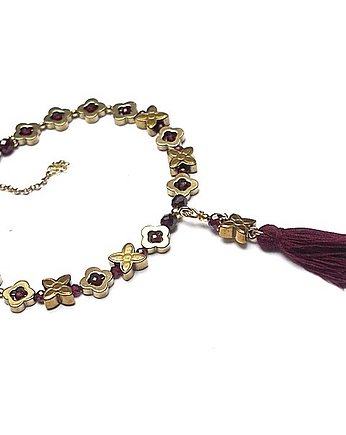 Flower /garnet/ - bransoletka, Katia i krokodyl