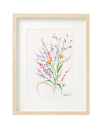Obraz "Meadow III" A5 oryginał, Śmiała Sztuka
