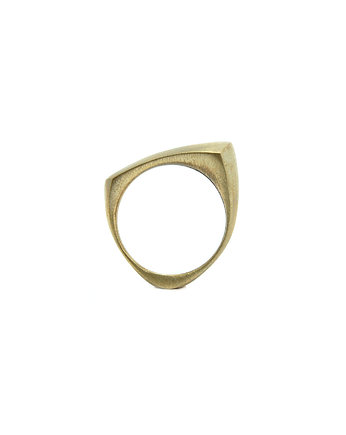 BLOW ring / satin brass, Filimoniuk
