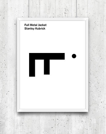 Full Metal Jacket -  plakat typograficzny, minimalmill
