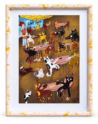 Plakat Cat Cafe , Carmela