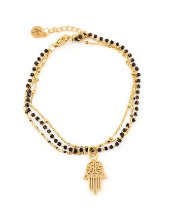 Pozłacana bransoletka z Dłonią Fatimy, Kulka Bransoletki