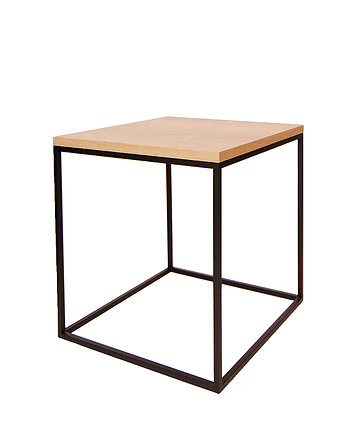 Stolik kawowy Korfu loft, metal czarny, Wzorek Systems